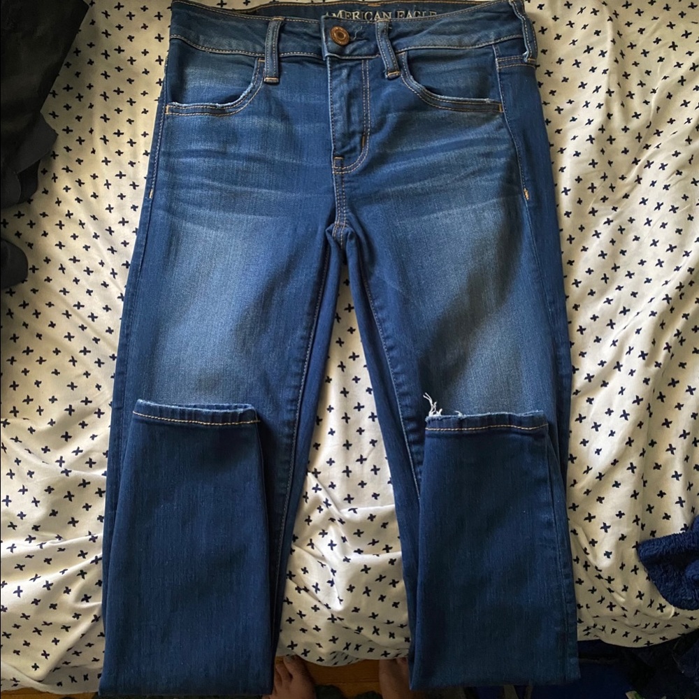 Dark American Eagle Super Stretch Jeans